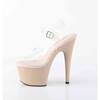 Pleaser - ADORE708 Sandale à bride à la cheville - Transparent/Marron Product image